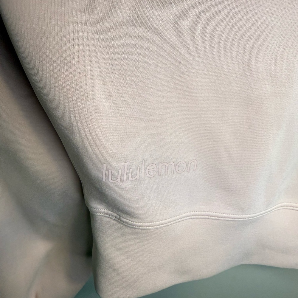 Lululemon Softstreme Perfectly Oversized Cropped Crew Soft Pink - Picture 3 of 6